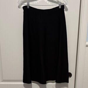 Milano Elegant Black Midi Skirt